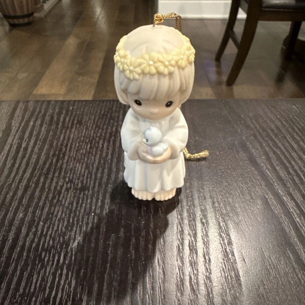 Precious Moments Ornament Figurine 1999 May Your Wishes for Peace Take Wing